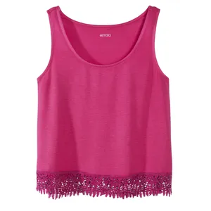 تاپ زنانه اسمارا مدل لب گیپور کد S25PK