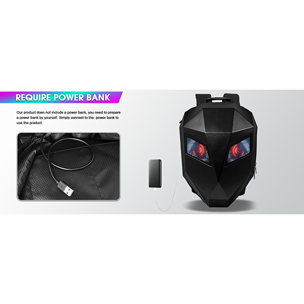 کوله پشتی موتور سیکلت مدل نمایشگر LED کد B0BQLPTXTC