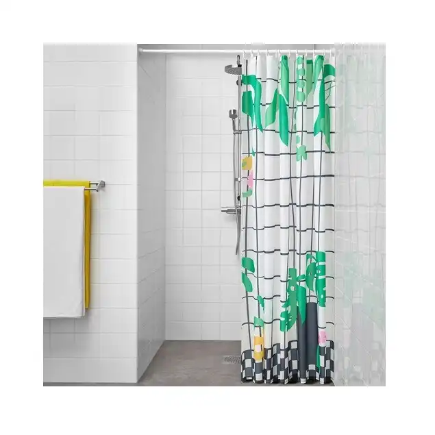 پرده حمام ایکیا مدل SNOJONKVILL کد 70557414 سایز 180x200 سانتیمتر