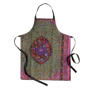 پیش بند آشپزخانه مدوپد طرح قالیچه قم ترنجی گل ریز مدل C-Ghom124