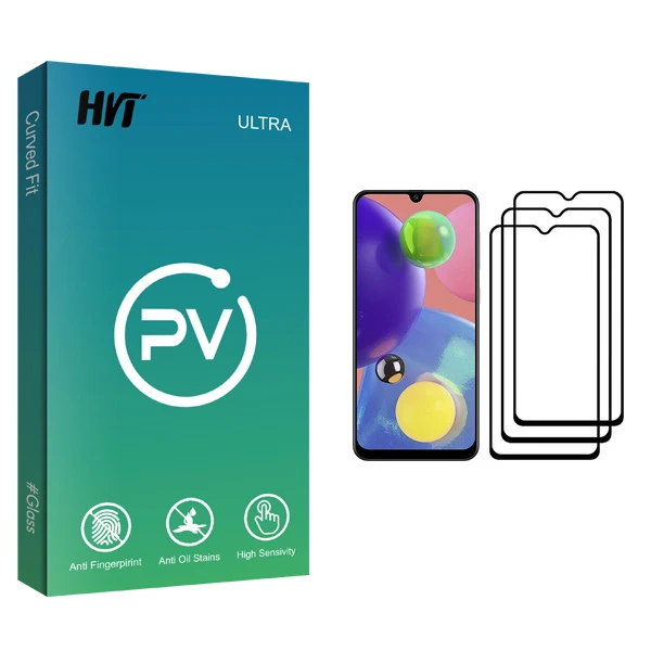 محافظ صفحه نمایش اچ وی تی مدل PV glass مناسب برای گوشی موبایل سامسونگ Galaxy A70s بسته سه عددی