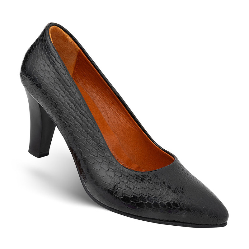 کفش زنانه چرم یلسان مدل ژاکلین کدMSK-ZKL-600-MRV