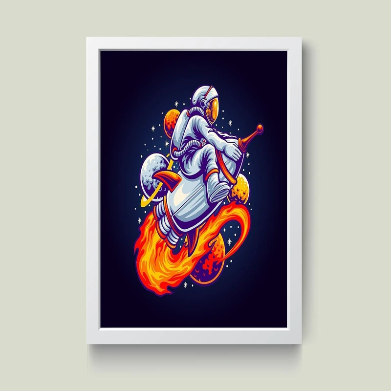 تابلو مدل فضانورد Astronaut کد m2459-b