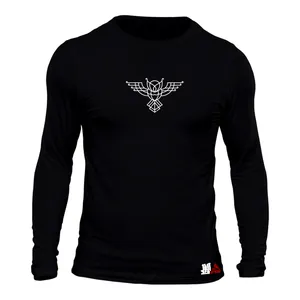 تی‌شرت آستین بلند مردانه مدل جغد کد B326  