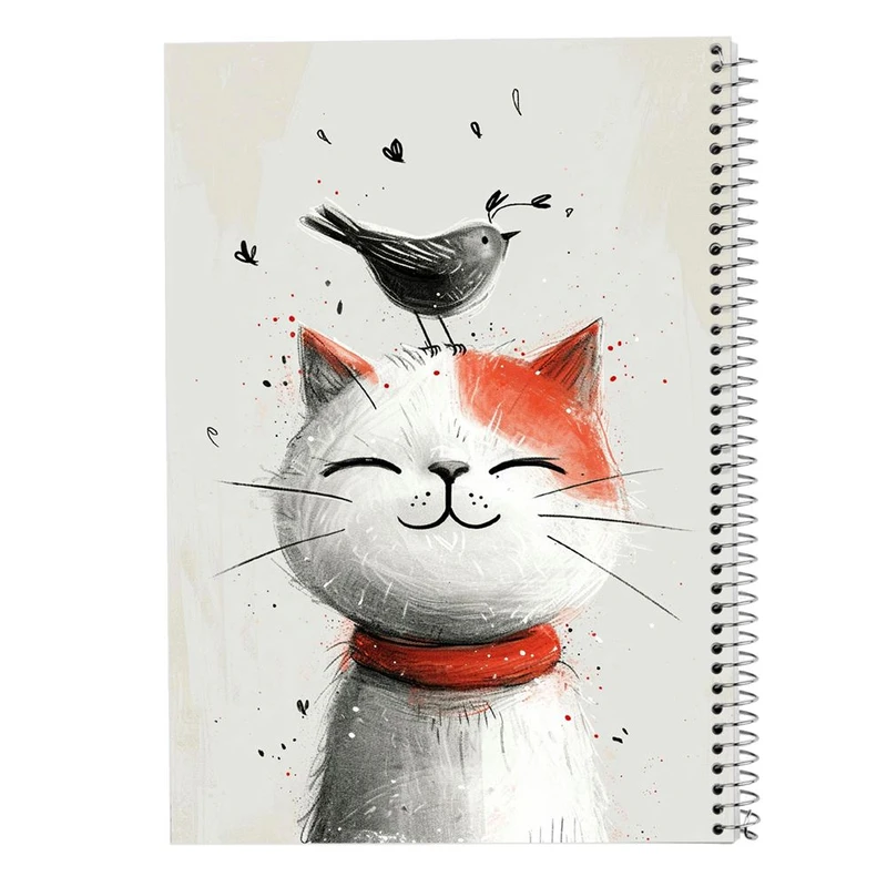 دفتر شطرنجی 50 برگ مدوپد طرح موجودات فانتزی کد DF17022