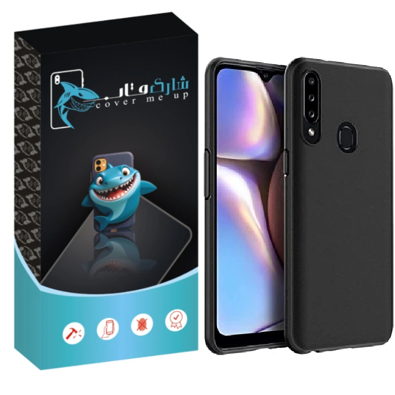کاور شارک قاب مدل سیلیکونی پاک کنی 2 مناسب برای گوشی موبایل سامسونگ Galaxy A20s
