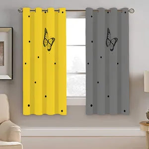 پرده نیروانا طرح پروانه کودک مدل هازان کد 8212 سایز 140×200 سانتی متر