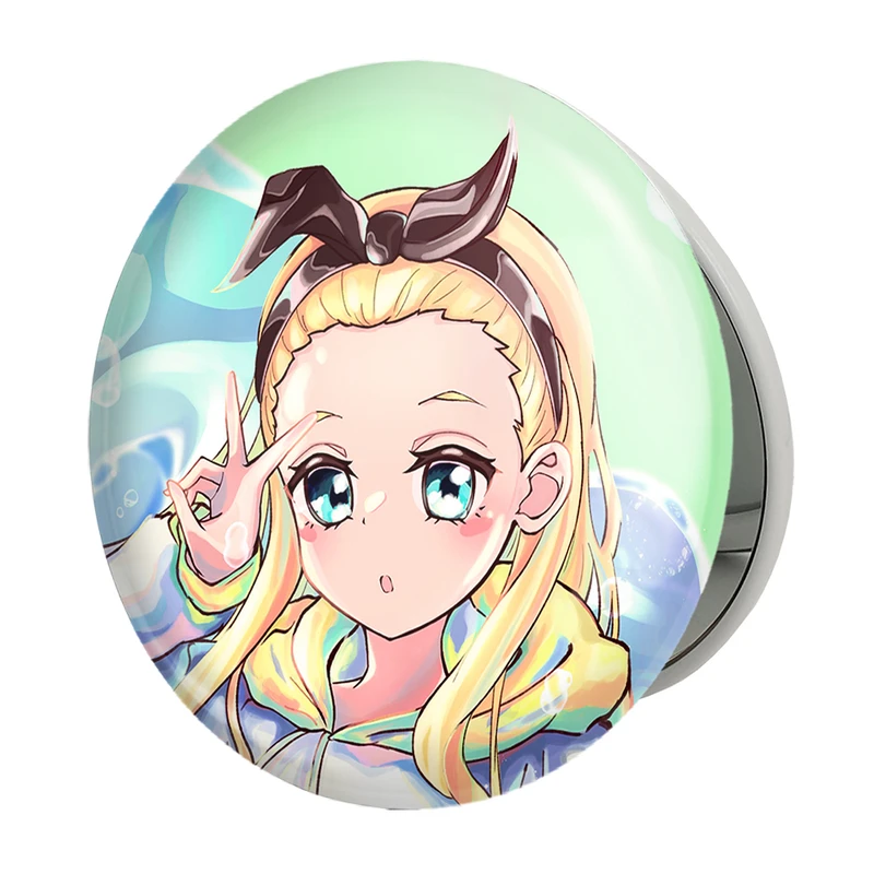 آینه جیبی خندالو طرح کورومی انیمه لیکوریس ریکویل Lycoris Recoil مدل تاشو کد 23001 