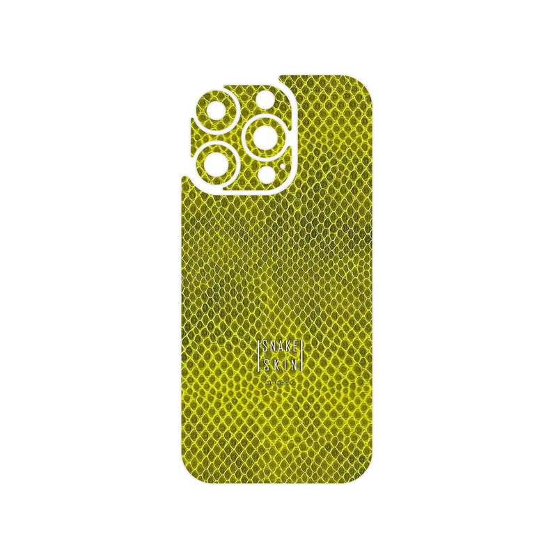 برچسب پوششی ماهوت مدل Yellow Snake Skin مناسب برای گوشی موبایل اپل iPhone 16 Pro