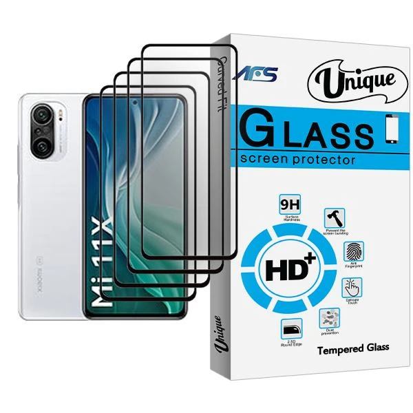 محافظ صفحه نمایش ای اف اس مدل Unique Glass MIX004 مناسب برای گوشی موبایل شیائومی Mi 11X بسته چهار عددی