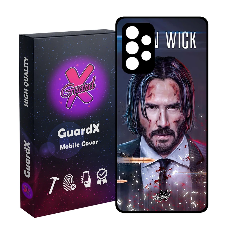 کاور گارد ایکس طرح John Wick مدل Glass10145 مناسب برای گوشی موبایل سامسونگ Galaxy A52s