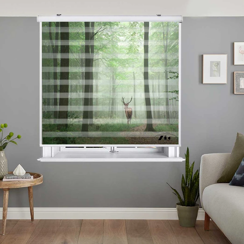 پرده زبرا زیو کد L5084 سایز 150X150 سانتی متر