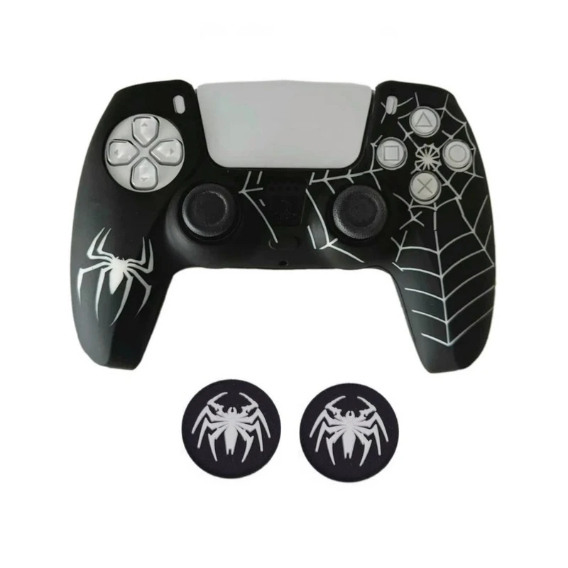 محافظ دسته بازی پلی استیشن۵ مدل Spider100 به همراه روکش آنالوگ بسته دو عددی 