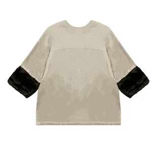 بلوز آستین بلند یقه ایستاده زنانه مدل 4271