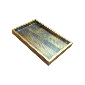 سینی چوبی مدل لبه دار