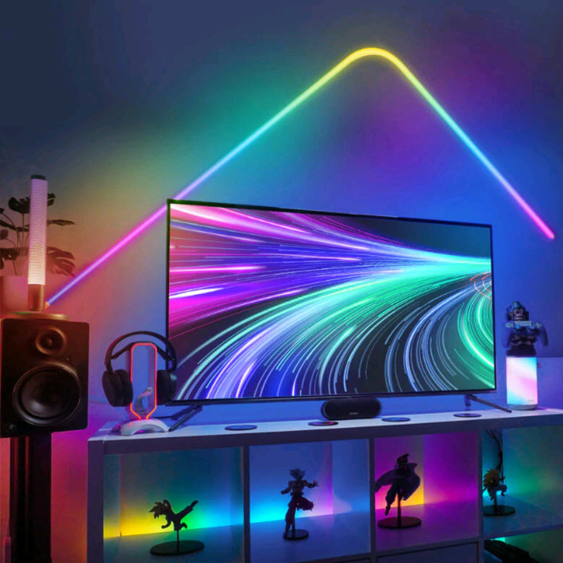 ریسه نئون فلکسی مدل IC-12V-RGB طول 3 متر