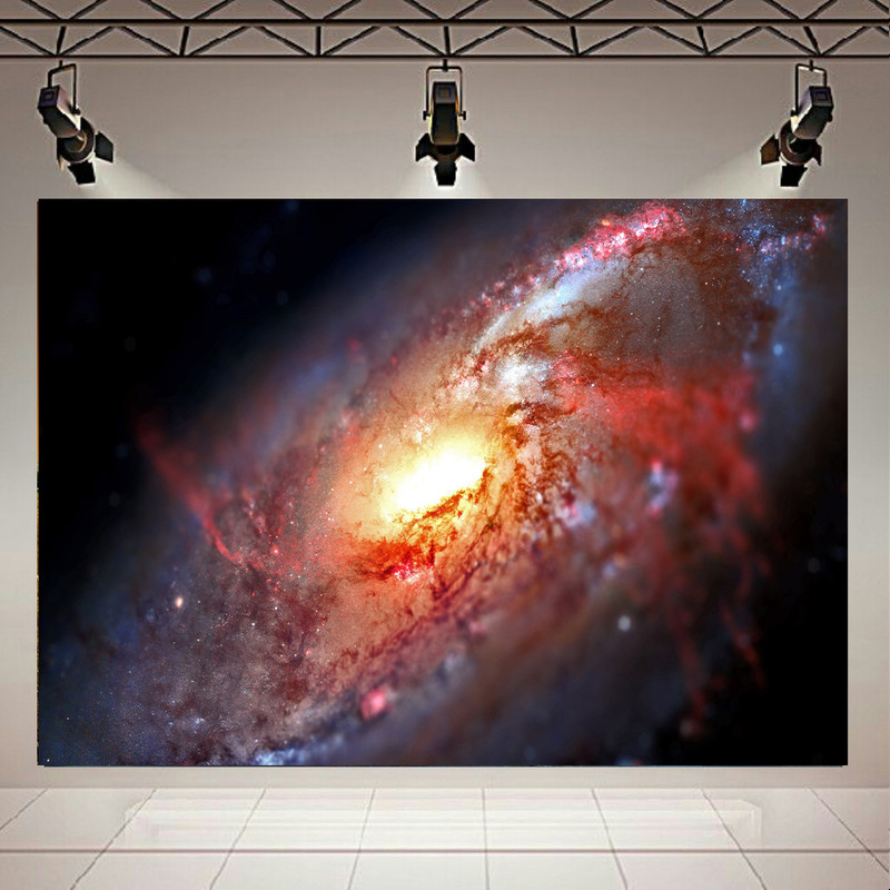 پوستر پارچه ای بلک لایت طرح کهکشان و ستارگان مدل نمای نزدیک کد AR30550