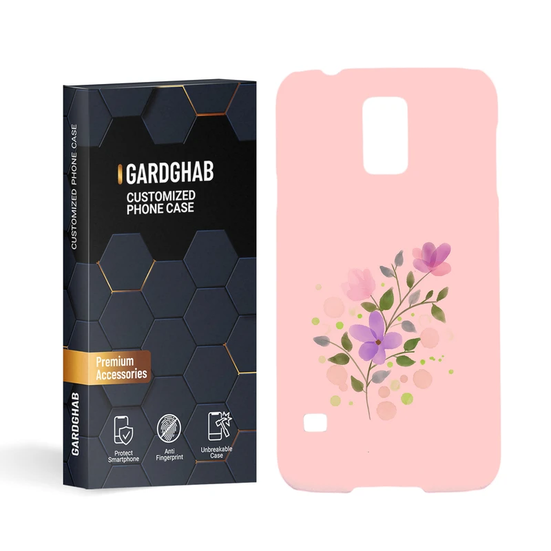     کاور گارد قاب مدل گل مناسب برای گوشی موبایل سامسونگ galaxy s5