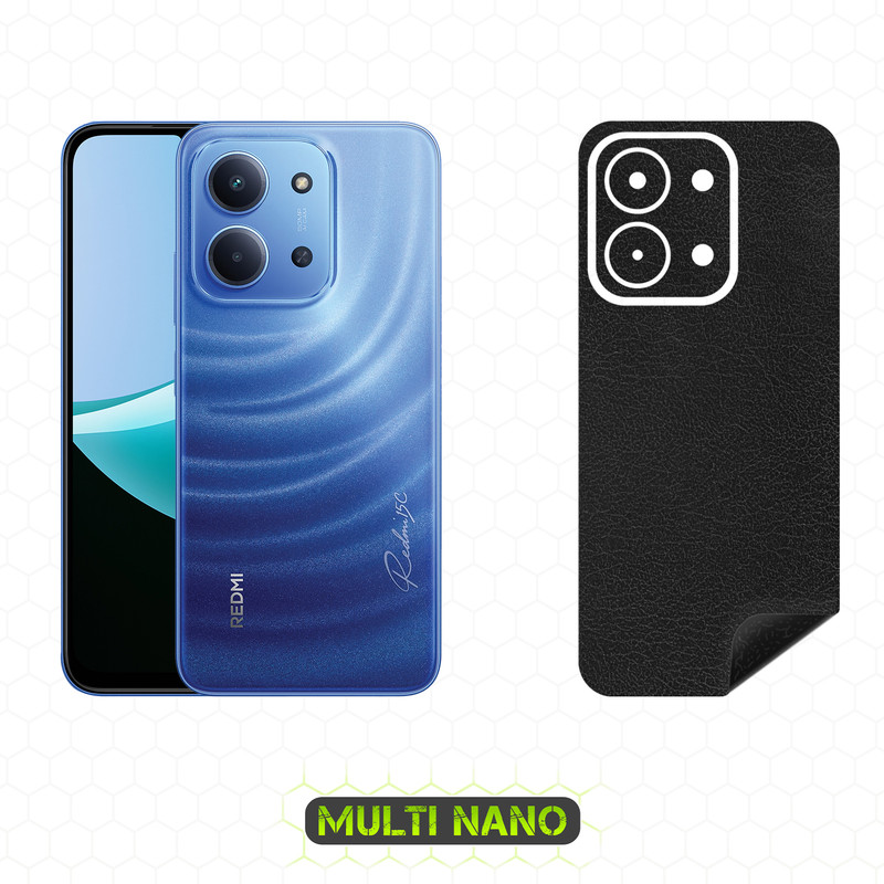 برچسب پوششی مولتی نانو طرح چرم مدل X-F1L مناسب برای گوشی موبایل شیائومی Redmi 15C 4G