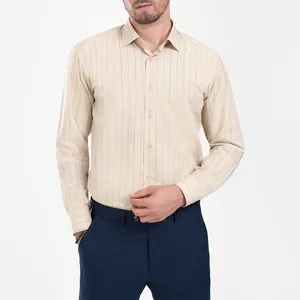 پیراهن آستین بلند یقه کراواتی مردانه ام کی مدل 1803