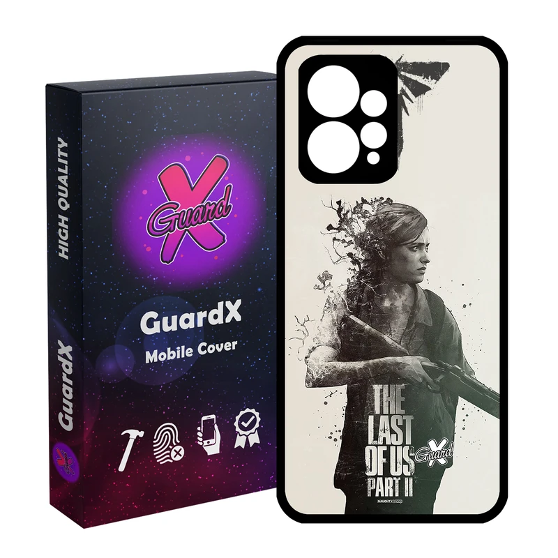 کاور گارد ایکس طرح The Last of Us مدل Glass10199 مناسب برای گوشی موبایل شیائومی Redmi Note 12 4G