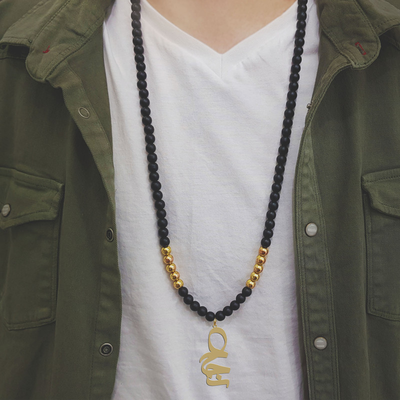 گردنبند نقره مردانه ترمه ۱ مدل سجاد کد ma 1989