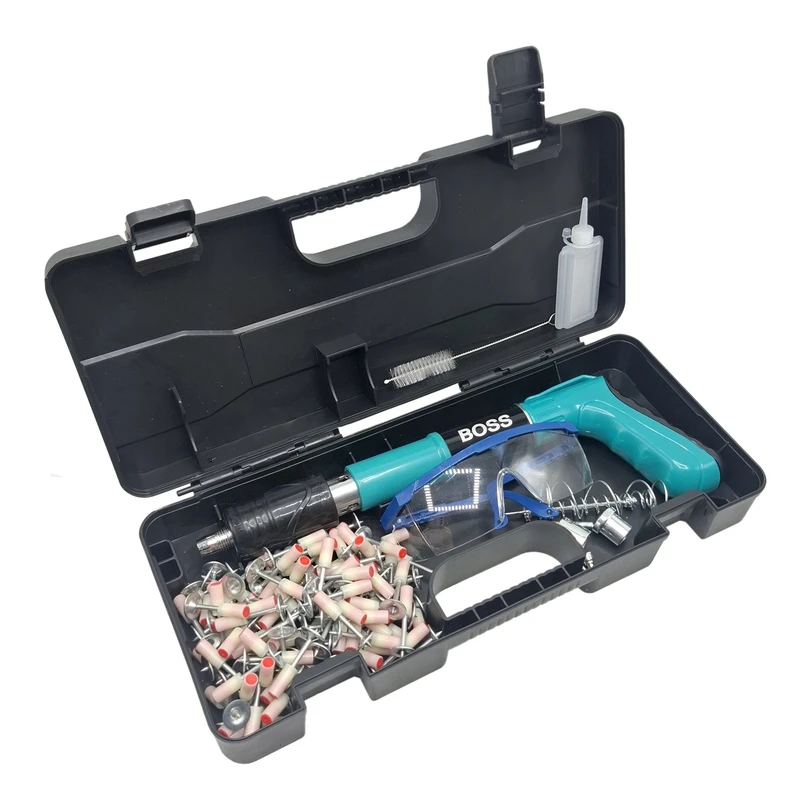 میخ کوب صنعتی باس کد 01 سایز 20- 50 میلی متر به همراه میخ چاشنی