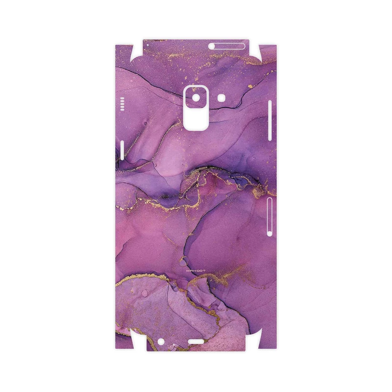برچسب پوششی ماهوت مدل Purple Marble-FullSkin مناسب برای گوشی موبایل سامسونگ Galaxy A8 2018