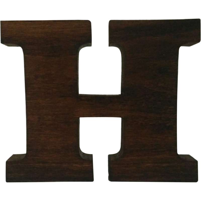 دکوری مدل حرف H چوبی