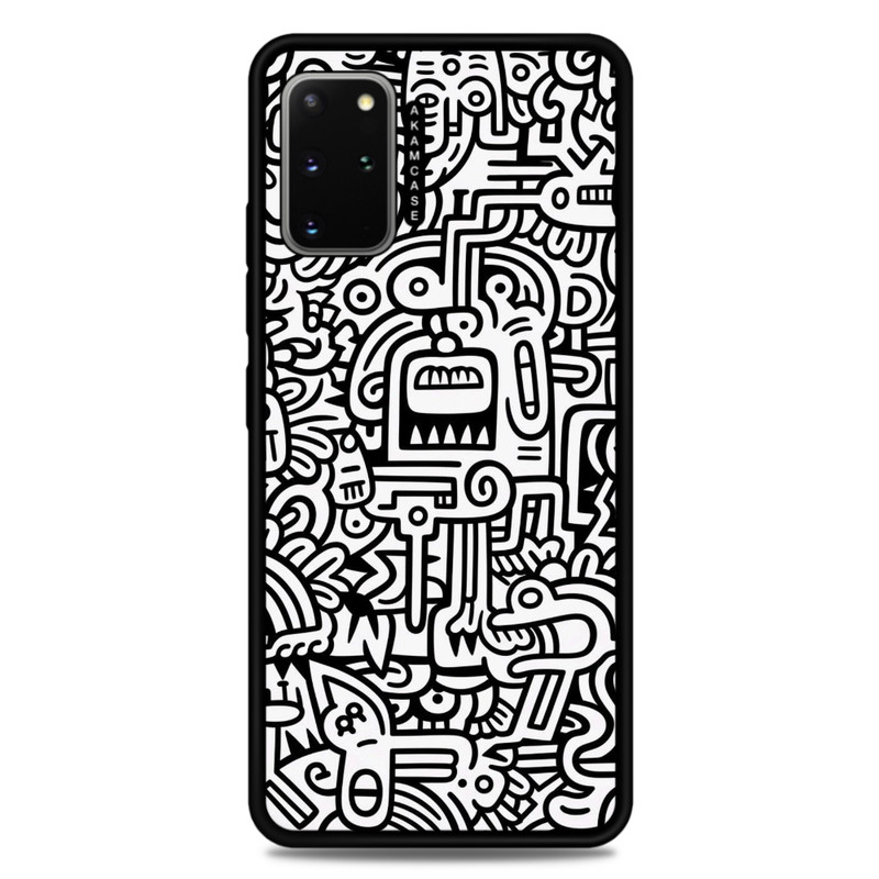 کاور آکام مدل AMC-WSGS20P-DOODLE15 مناسب برای گوشی موبایل سامسونگ Galaxy S20 Plus