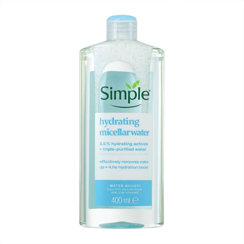 محلول پاک‌کننده آرایش صورت سمپل مدل Hydrating مناسب برای پوست خشک حجم 400 میلی‌لیتر