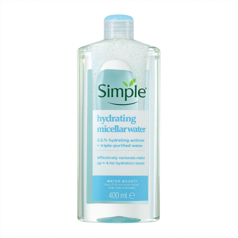 محلول پاک‌کننده آرایش صورت سمپل مدل Hydrating مناسب برای پوست خشک حجم 400 میلی‌لیتر