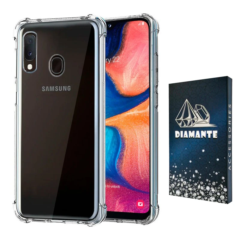  کاور دیامانته مدل shiny navy مناسب برای گوشی موبایل سامسونگ Galaxy A20 / A30 / M10s