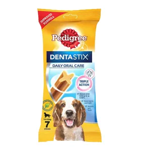 تشویقی سگ پدیگری مدل Dentastix Medium وزن 77 گرم