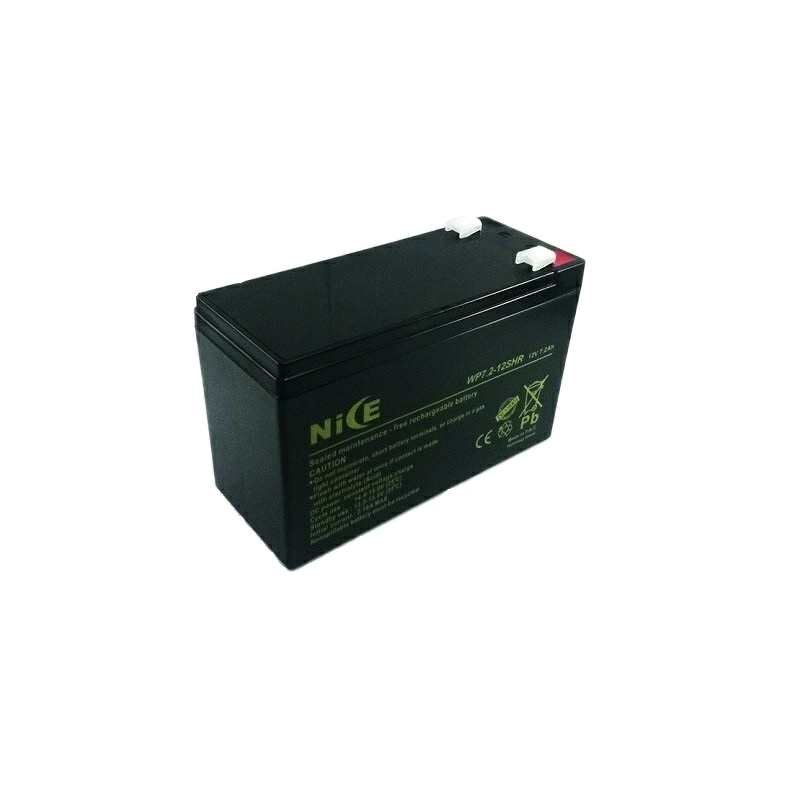 باتری یو پی اس 12 ولت 7.2 آمپر ساعت نایس مدل WP7.2-12SHR