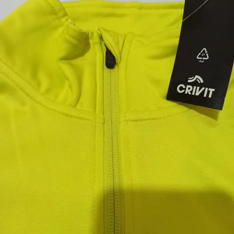 تی شرت آستین بلند ورزشی مردانه کریویت مدل نیم زیپ 23