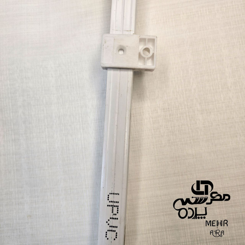 میله پرده مهرآرا مدل upvc طرح مینیمال سایز 150 سانتی متر