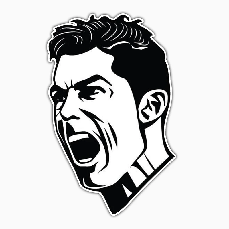 استیکر لپ تاپ و موبایل بووم طرح رونالدو کد TR53