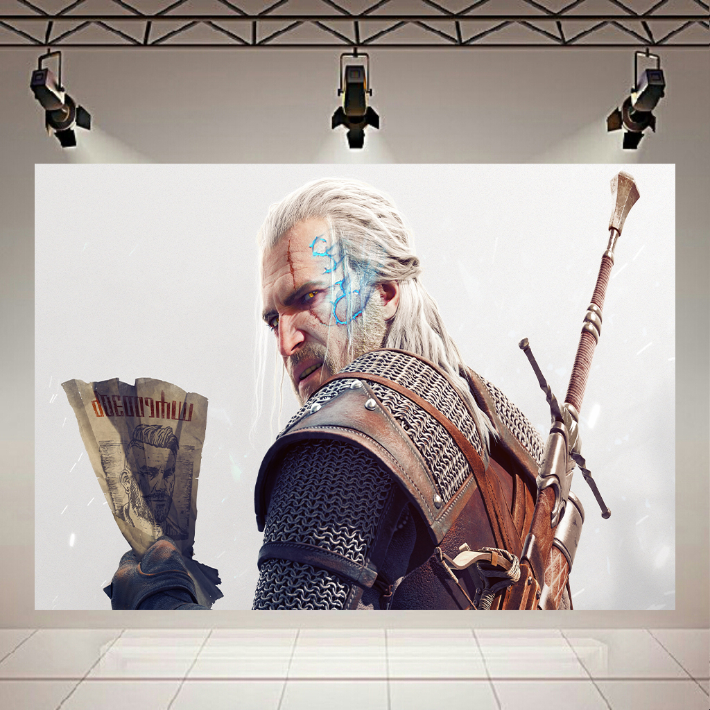 تابلو بوم طرح گیم مدل The Witcher 3 کد AR2542