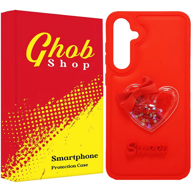 کاور قاب شاپ مدل قلب طرح دخترانه مناسب برای گوشی موبایل سامسونگ Galaxy S23 FE / S23 FE 5G 