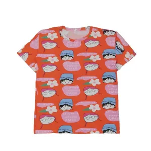 تی شرت آستین کوتاه زنانه مدل پنبه ای طرح دختر