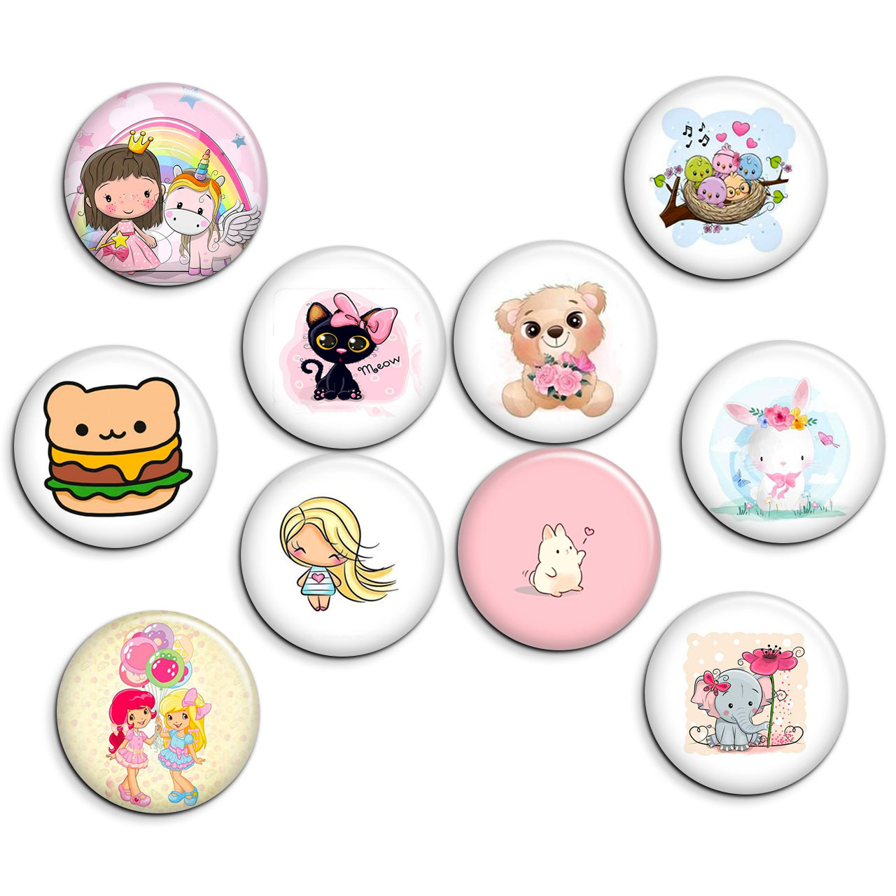 پیکسل پرمانه طرح cute کد pmg.5348 مجموعه 10 عددی