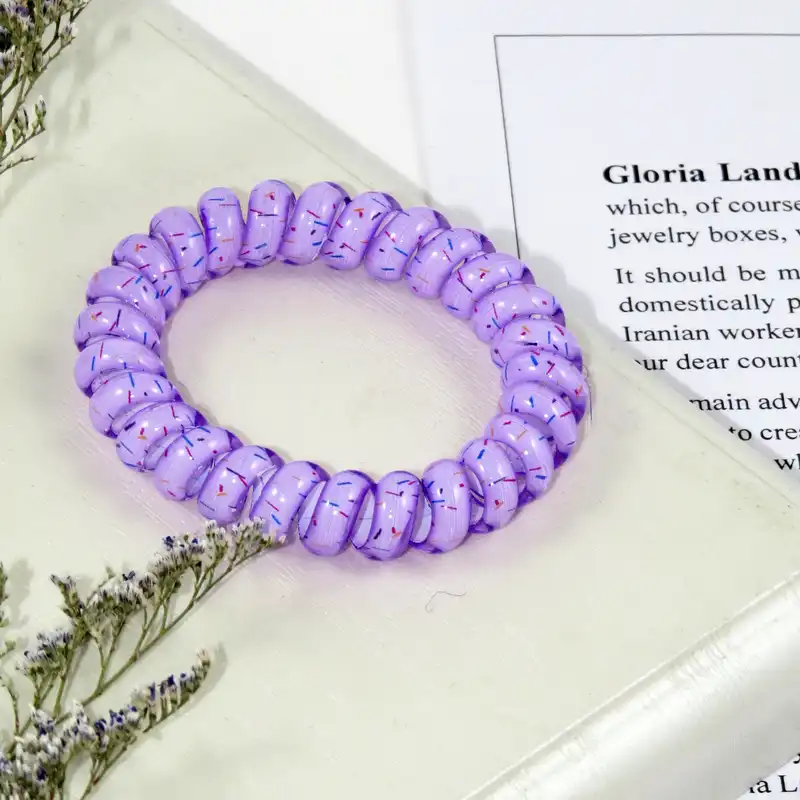 کش مو زنانه مدل سیم تلفنی کد G_Lnd_2103 مجموعه 5 عددی