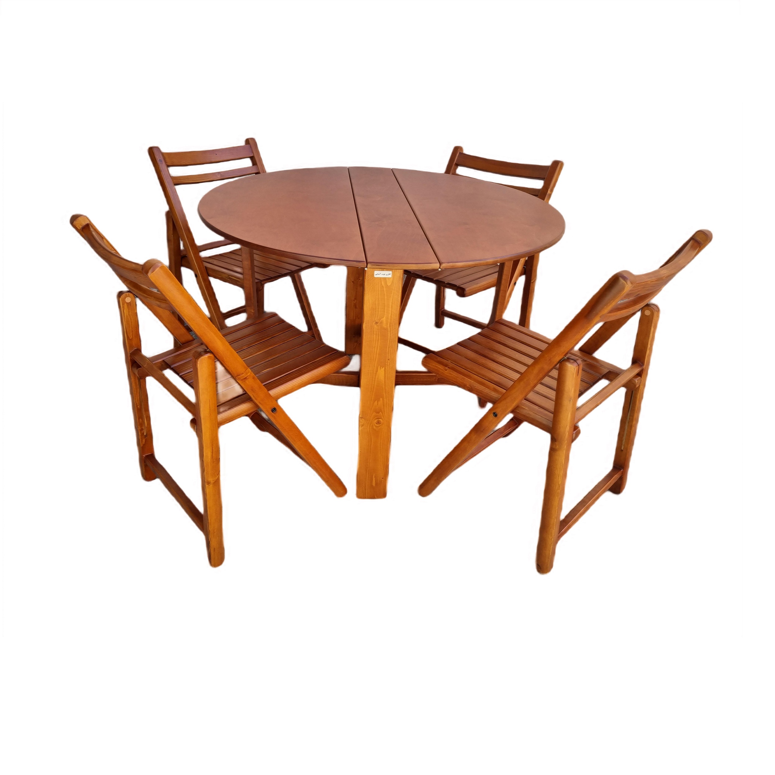 میز و صندلی ناهارخوری 4 نفره گالری چوب آشنایی مدل 750