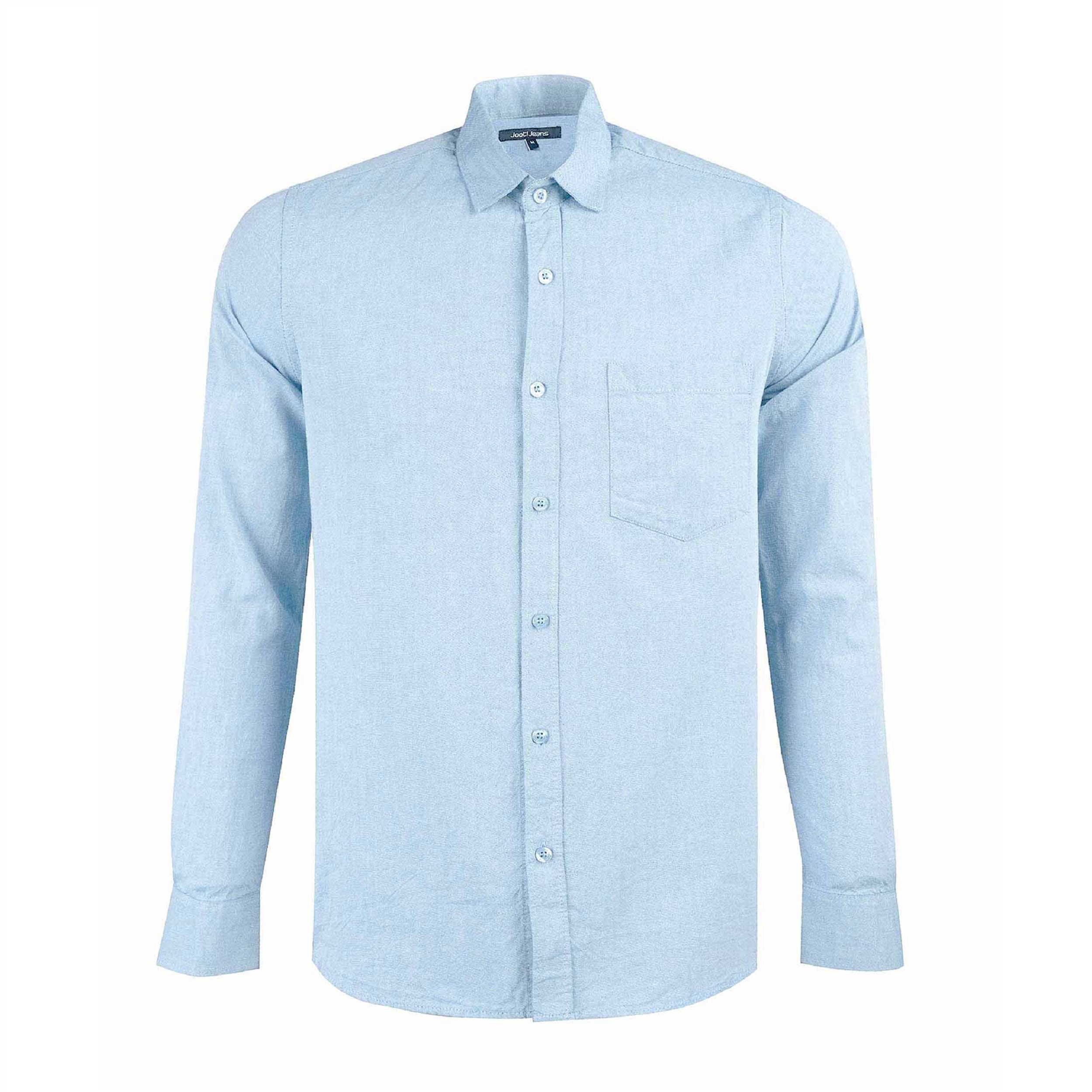 نکته خرید - قیمت روز پیراهن آستین بلند مردانه جوتی جینز مدل ساده کد 30308 رنگ آبی روشن خرید
