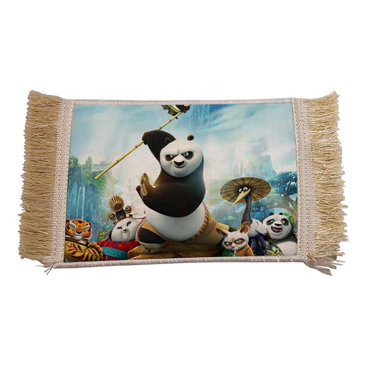 فرش ماشینی دیوارکوب مدل پاندا کونگ فو کار کد 8