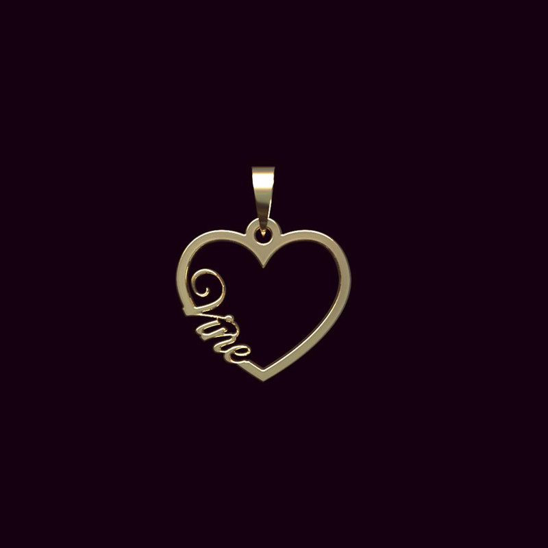 آویز گردنبند طلا 18 عیار زنانه مدوپد مدل اسم وینه vine کد PB1-10573