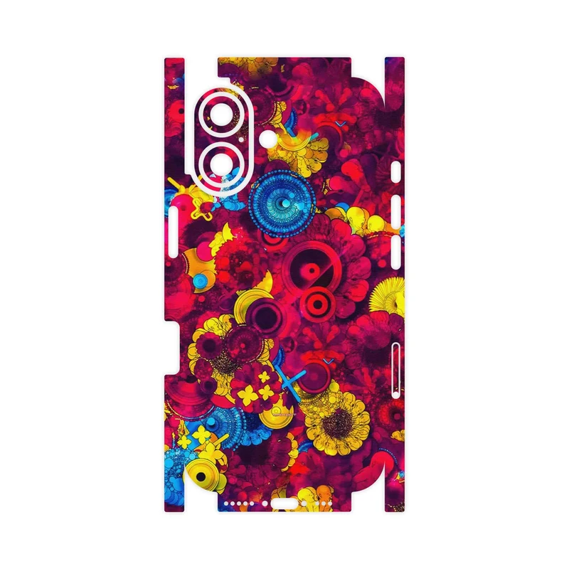 برچسب پوششی ماهوت مدل Vector Flower Garden Digital Art-FullSkin مناسب برای گوشی موبایل اپل iPhone 16