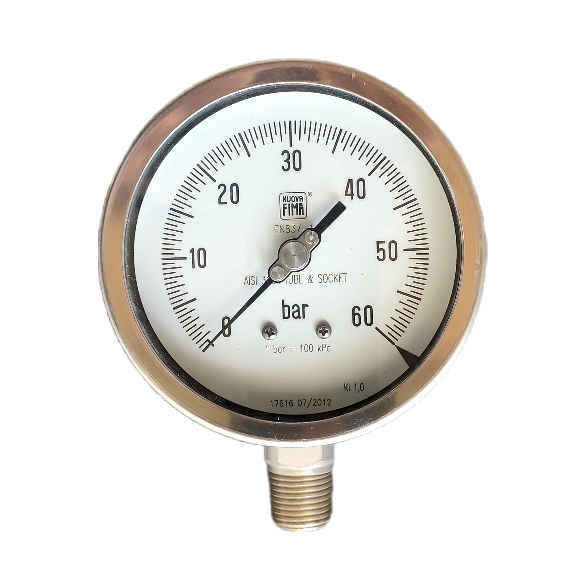 گیج فشار نووا فیما مدل 60bar-10cm