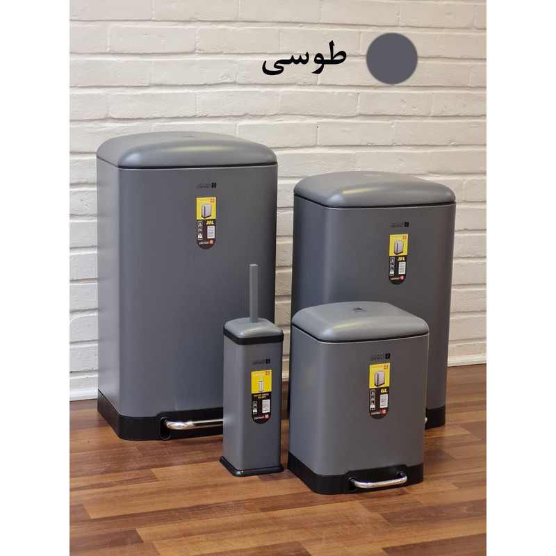سطل زباله پدالی کنتراست مدل فلت 05 کد 12L
